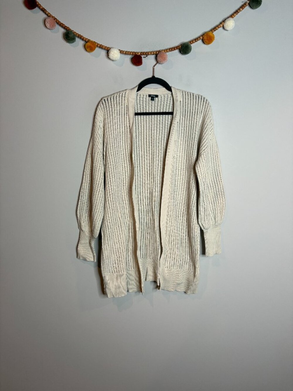 🔆 Express cream knit cardigan sweater